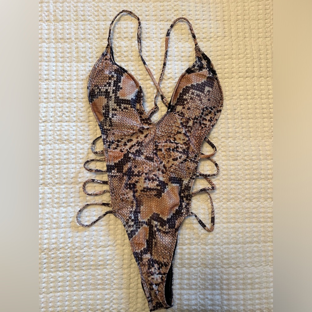 SHEIN snake print one piece